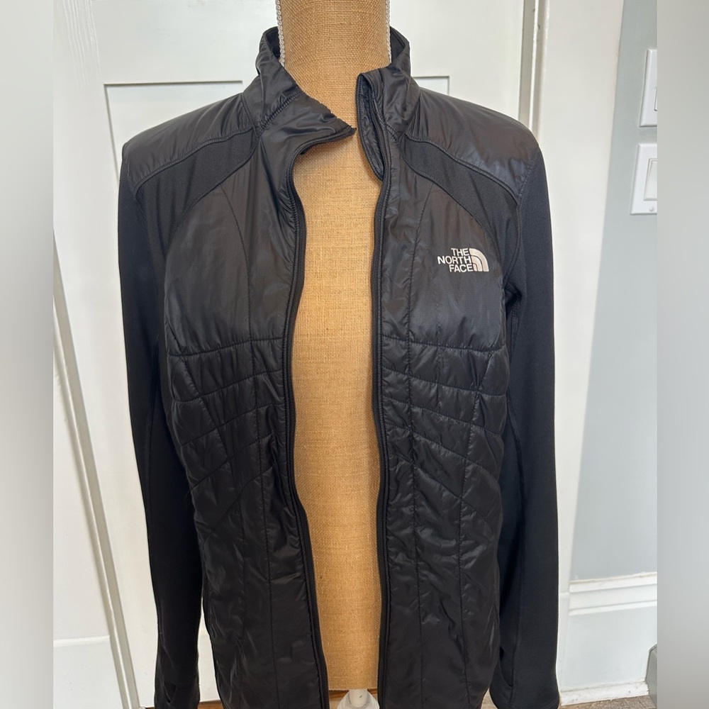 The North Face Black Ski Jacket with Quilted Design